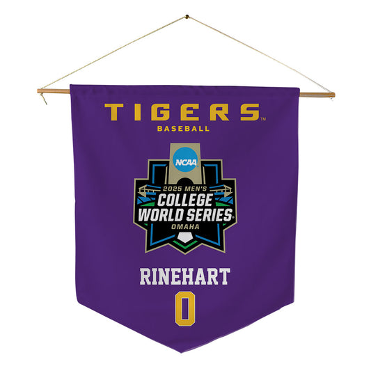 LSU - NCAA Baseball : Jace Rinehart - NCAA® World Series Pennant - 18" x 21"-0