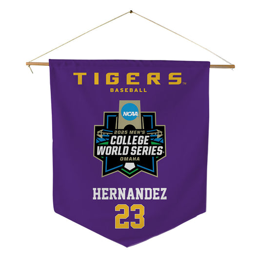 LSU - NCAA Baseball : Luis Hernandez - NCAA® World Series Pennant - 18" x 21"-0