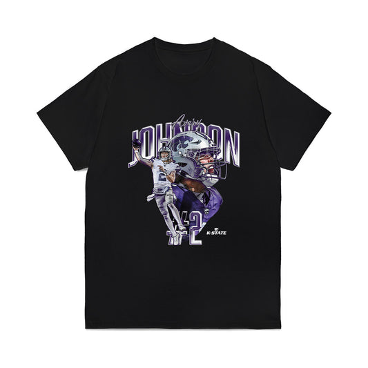 Kansas State - NCAA Football : Avery Johnson - Caricature Comfort Colors T-Shirt-0