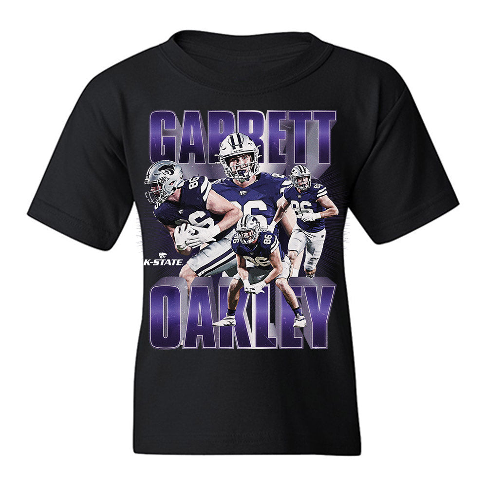 Kansas State - NCAA Football : Garrett Oakley - Caricature Youth T-Shirt-0
