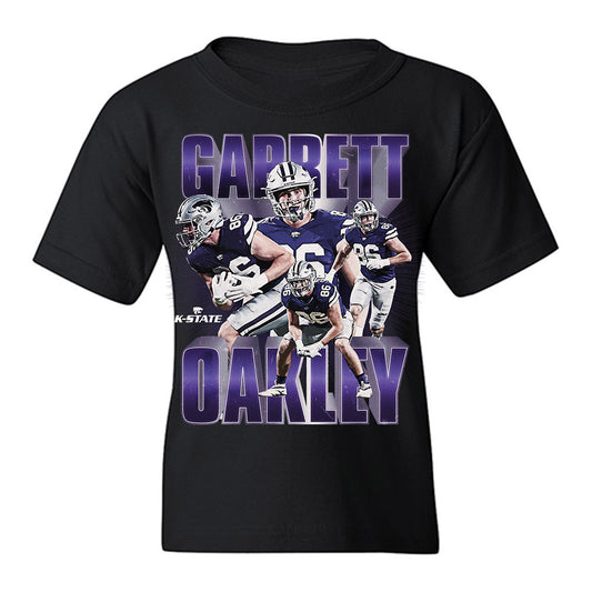 Kansas State - NCAA Football : Garrett Oakley - Caricature Youth T-Shirt-0