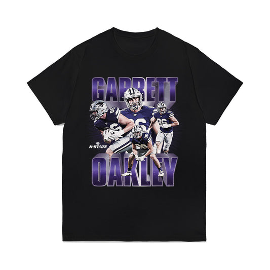 Kansas State - NCAA Football : Garrett Oakley - Caricature Comfort Colors T-Shirt-0