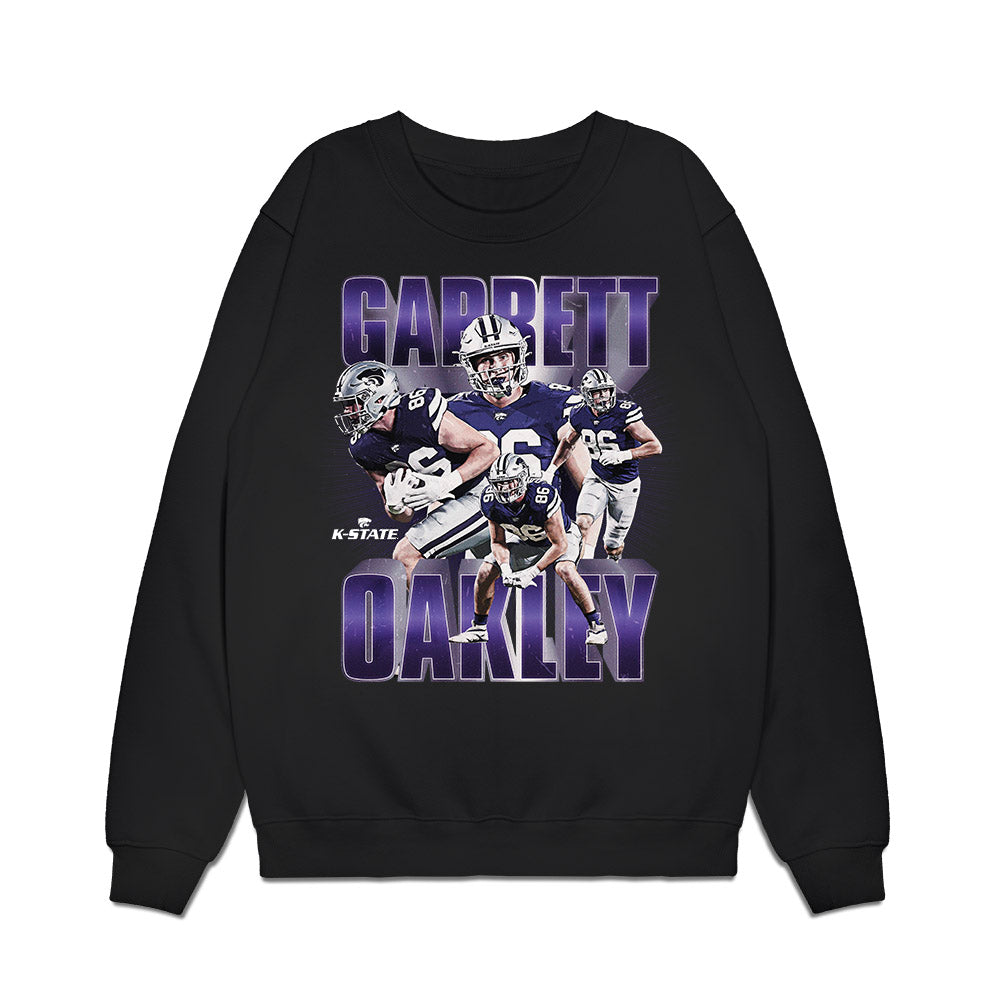 Kansas State - NCAA Football : Garrett Oakley - Caricature Premium Crewneck Sweatshirt-0