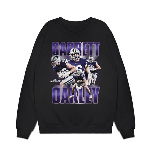 Kansas State - NCAA Football : Garrett Oakley - Caricature Premium Crewneck Sweatshirt-0