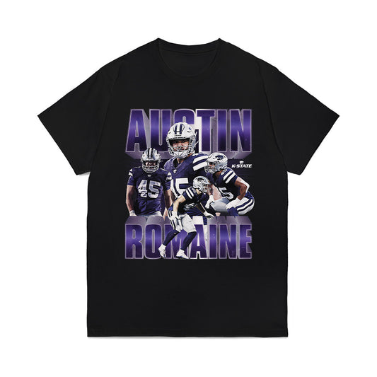 Kansas State - NCAA Football : Austin Romaine - Caricature Comfort Colors T-Shirt-0