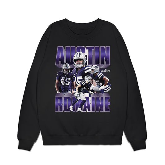 Kansas State - NCAA Football : Austin Romaine - Caricature Premium Crewneck Sweatshirt-0