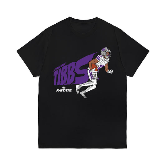 Kansas State - NCAA Football : Jaron Tibbs - Caricature Comfort Colors T-Shirt-0