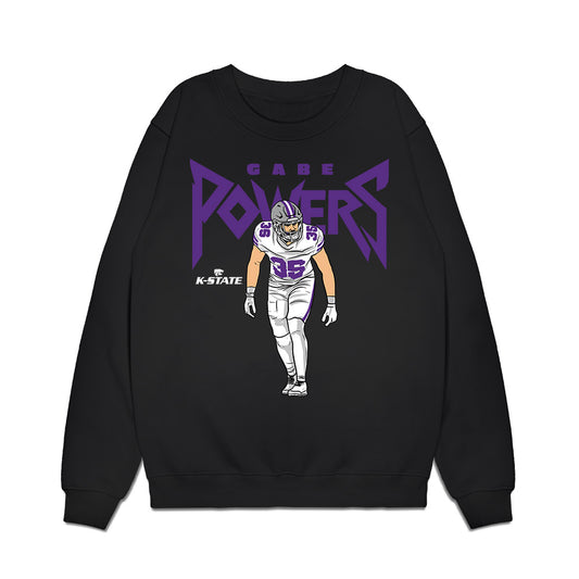 Kansas State - NCAA Football : Gabe Powers - Caricature Premium Crewneck Sweatshirt-0