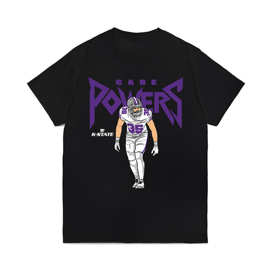 Kansas State - NCAA Football : Gabe Powers - Caricature Comfort Colors T-Shirt-0
