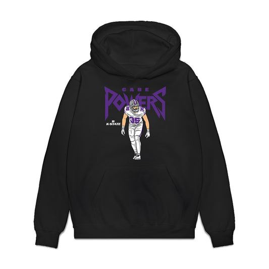Kansas State - NCAA Football : Gabe Powers - Caricature Premium Hooded Sweatshirt-0