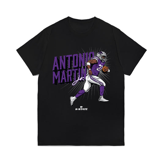 Kansas State - NCAA Football : Antonio Martin Jr - Caricature Comfort Colors T-Shirt-0