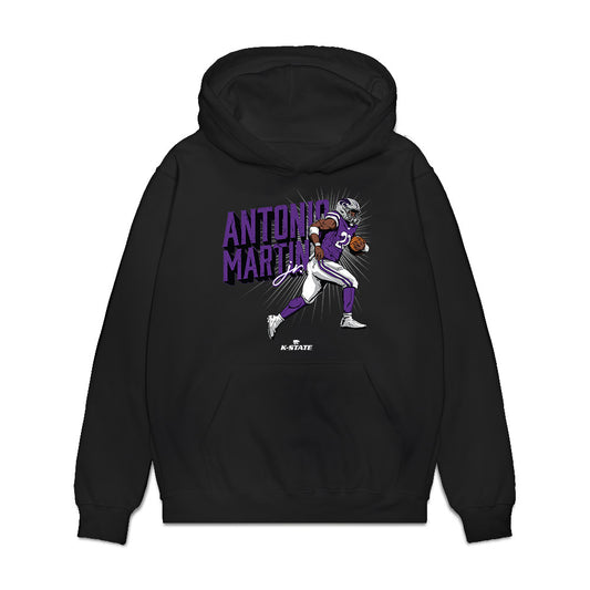 Kansas State - NCAA Football : Antonio Martin Jr - Caricature Premium Hooded Sweatshirt-0
