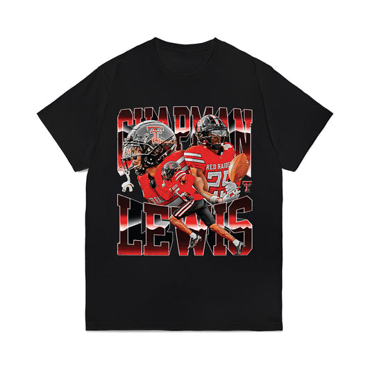 Texas Tech - NCAA Football : Chapman Lewis - Caricature Comfort Colors T-Shirt-0