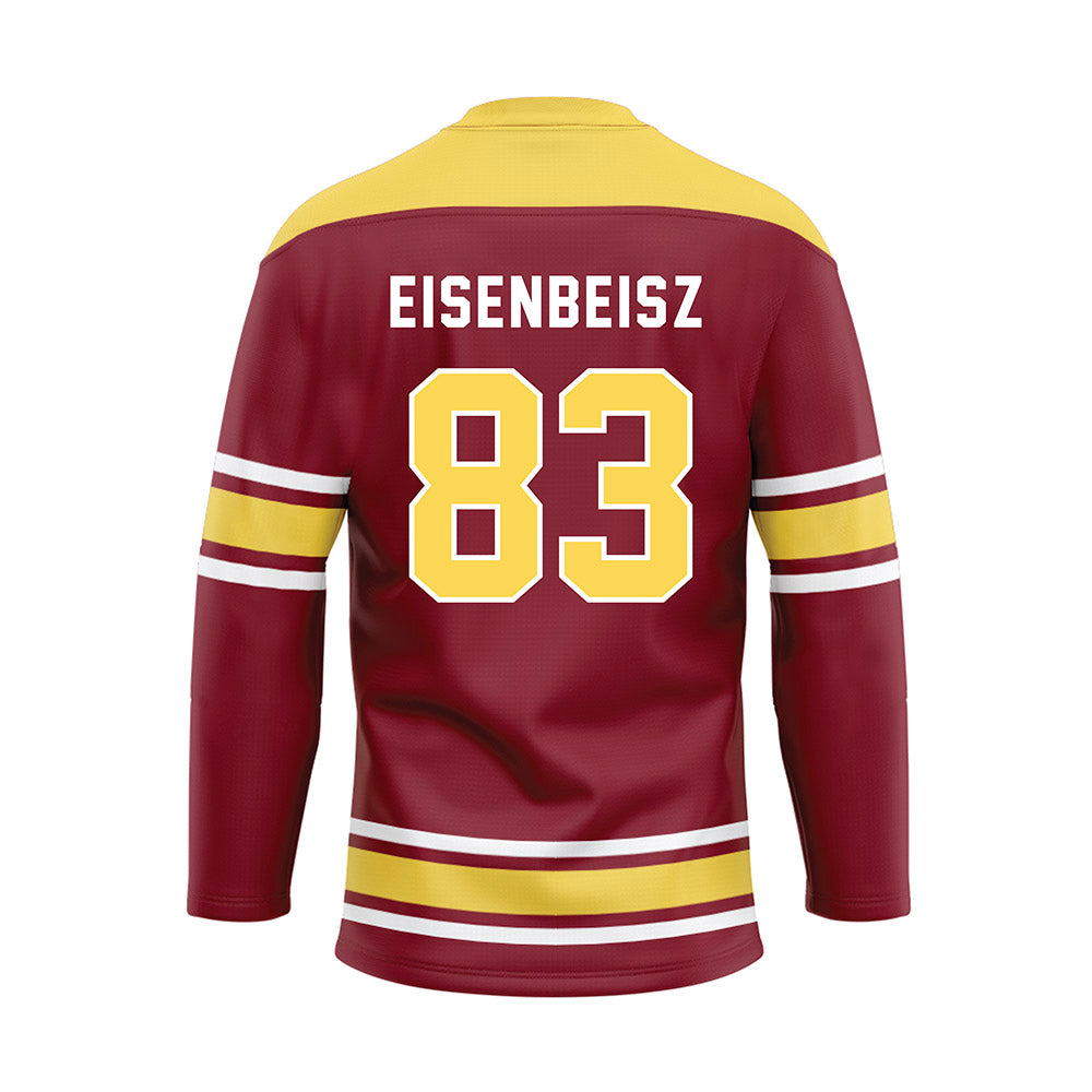 NSU - NCAA Football : Cooper Eisenbeisz - Maroon Hockey Jersey-1