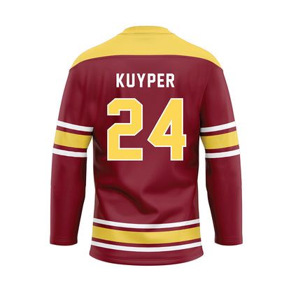 NSU - NCAA Women's Basketball : Carli Kuyper - Maroon Hockey Jersey-1