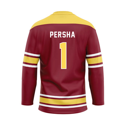 NSU - NCAA Women's Volleyball : Victoria Persha - Maroon Hockey Jersey-1