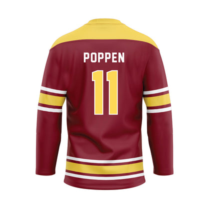 NSU - NCAA Women's Soccer : Kailyn Poppen - Maroon Hockey Jersey-1