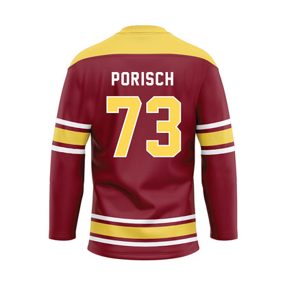 NSU - NCAA Football : Daniel Porisch - Maroon Hockey Jersey-1