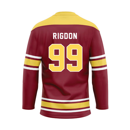 NSU - NCAA Football : Kai Rigdon - Maroon Hockey Jersey-1