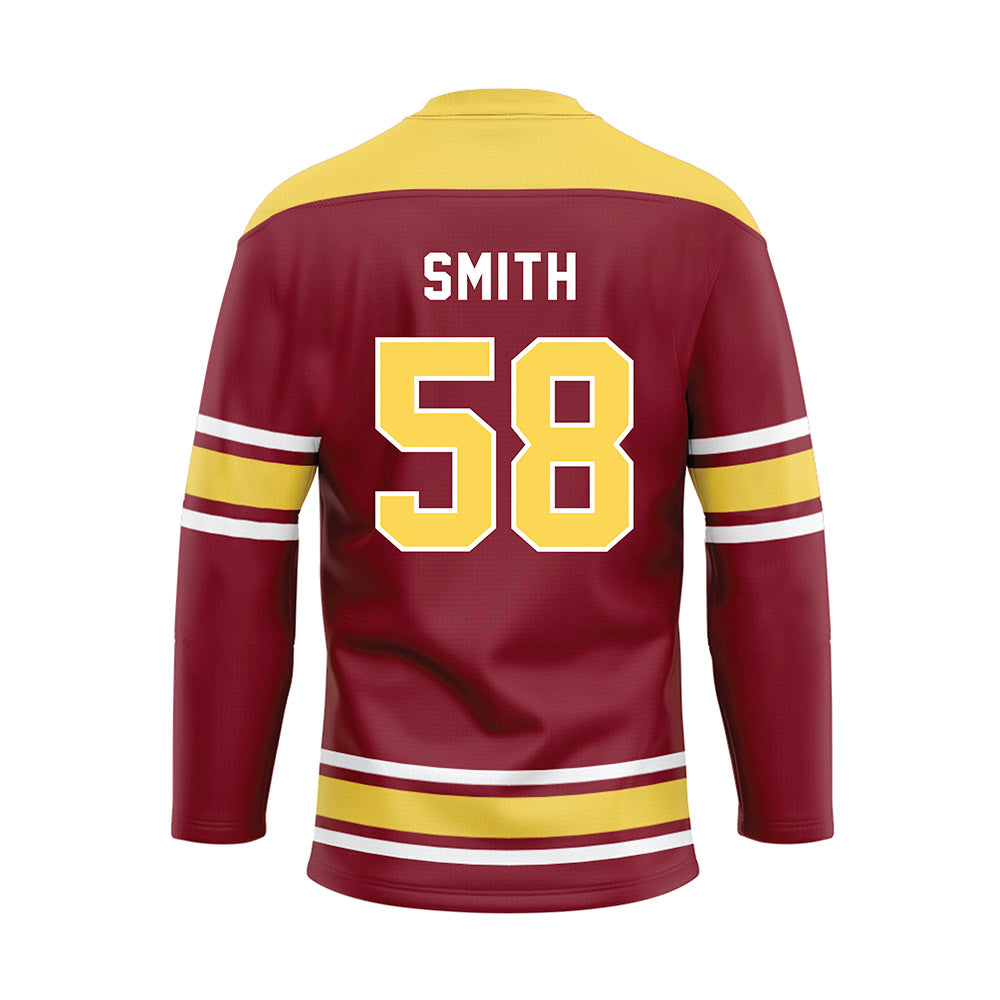 NSU - NCAA Football : Harrison Smith - Maroon Hockey Jersey-1