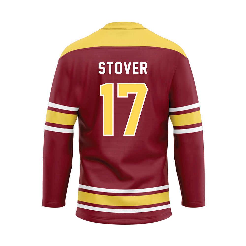 NSU - NCAA Softball : Kinsley Stover - Maroon Hockey Jersey-1