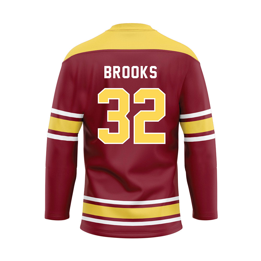 NSU - NCAA Women's Soccer : Greta Brooks - Maroon Hockey Jersey-1
