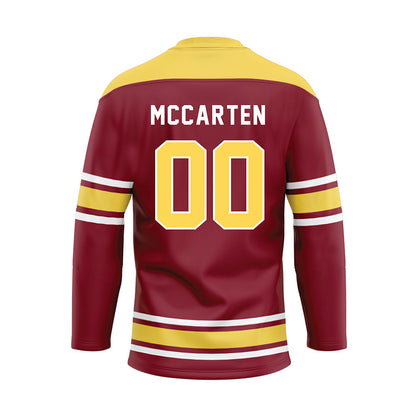 NSU - NCAA Football : Grady McCarten - Maroon Hockey Jersey-1