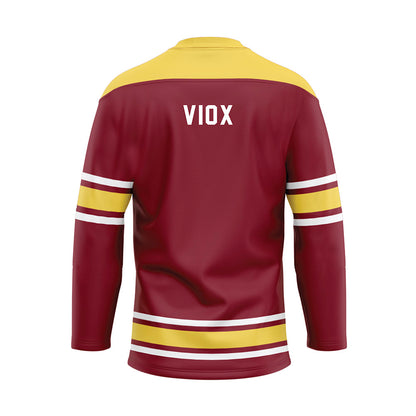 NSU - NCAA Wrestling : Ayden Viox - Maroon Hockey Jersey-1