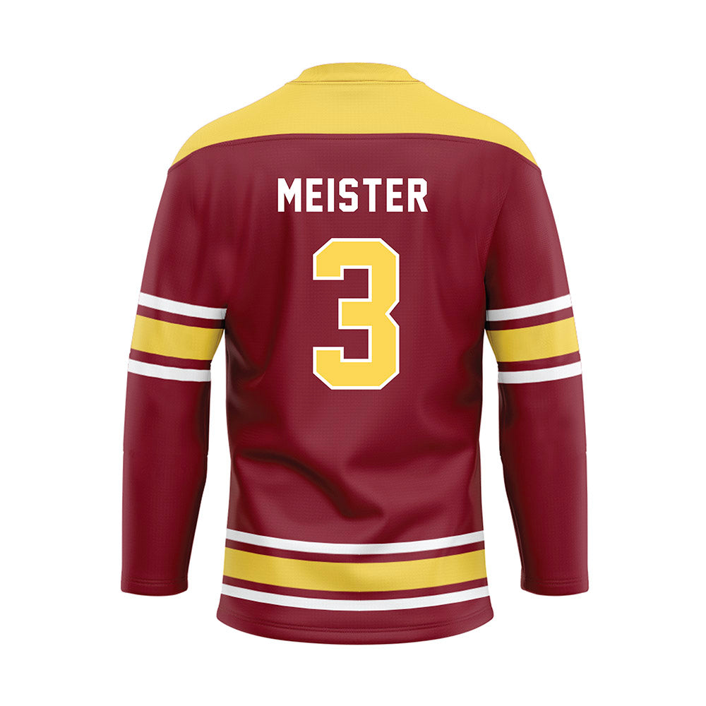 NSU - NCAA Women's Volleyball : Abby Meister - Maroon Hockey Jersey-1