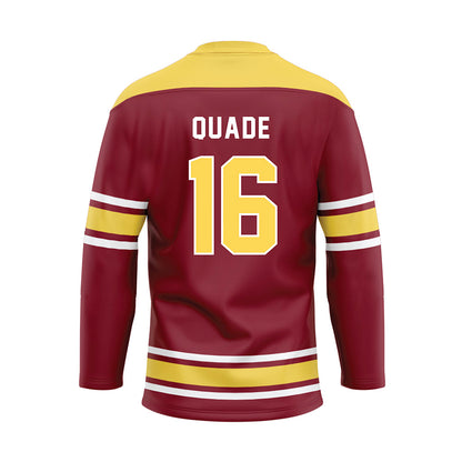 NSU - NCAA Football : Kimani Quade - Maroon Hockey Jersey-1