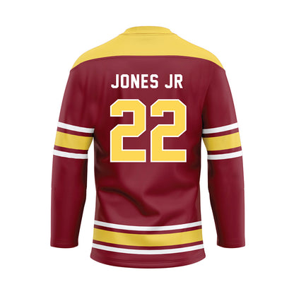 NSU - NCAA Football : Lorenzo Jones Jr - Maroon Hockey Jersey-1