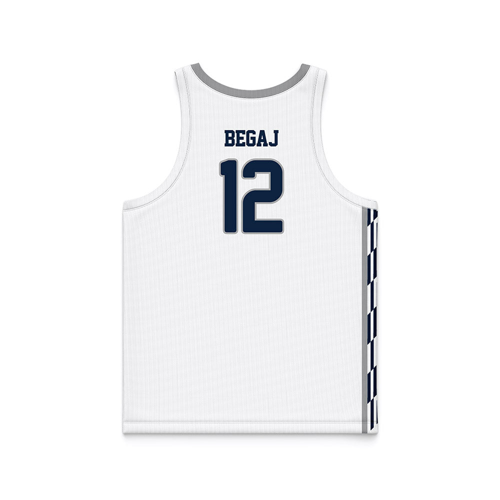 UNF - NCAA Men's Basketball : Arden Begaj - White Basketball Jersey-1