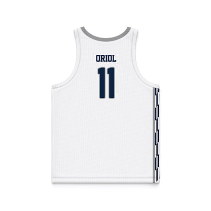 UNF - NCAA Men's Basketball : Kamrin Oriol - White Basketball Jersey-1