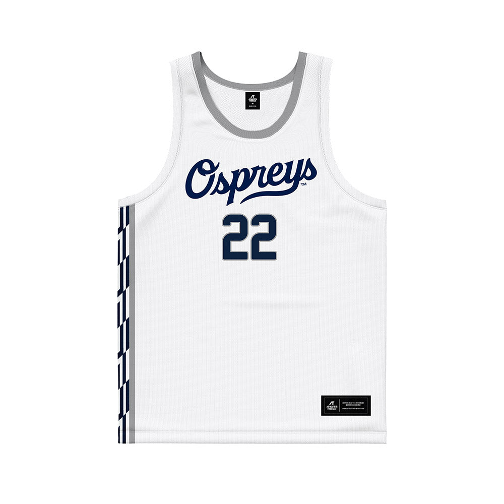 UNF - NCAA Men's Basketball : Trey Cady - White Basketball Jersey-0