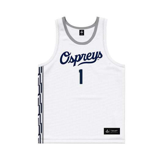 UNF - NCAA Men's Basketball : BJ Plummer - White Basketball Jersey-0