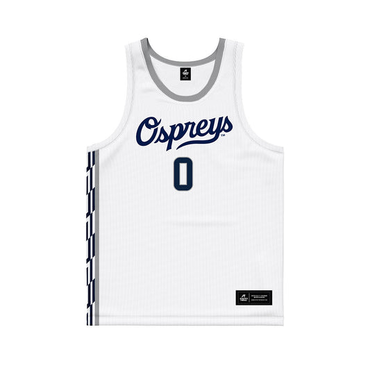 UNF - NCAA Men's Basketball : Mason Watkins - White Basketball Jersey-0