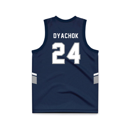 UNF - NCAA Men's Basketball : Nestor Dyachok - Blue Basketball Jersey-1