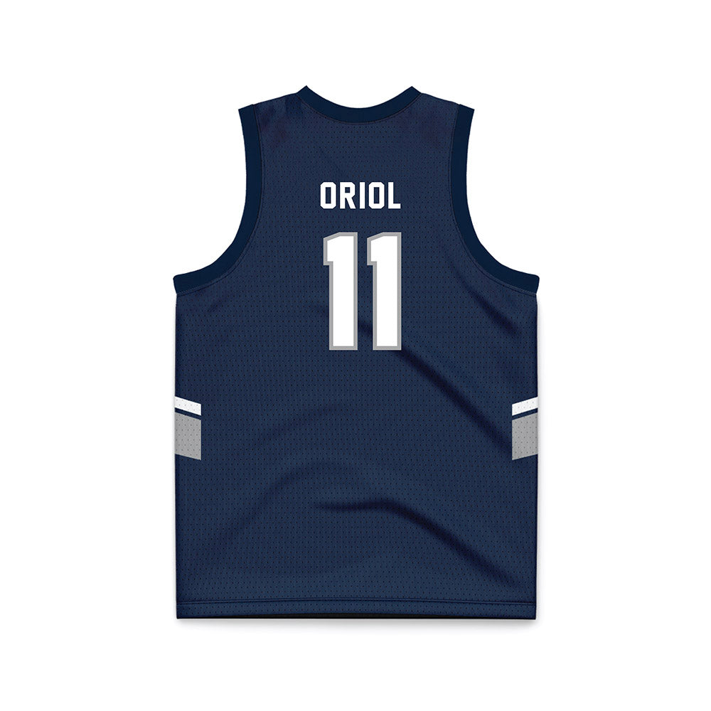 UNF - NCAA Men's Basketball : Kamrin Oriol - Blue Basketball Jersey-1