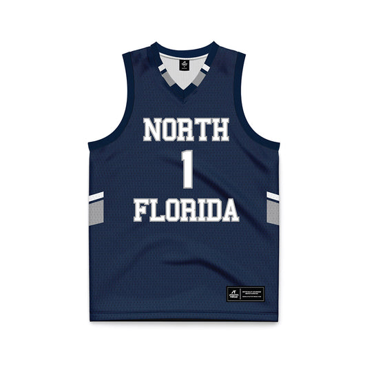UNF - NCAA Men's Basketball : BJ Plummer - Blue Basketball Jersey-0