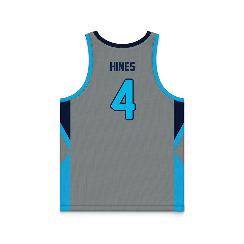 UNF - NCAA Men's Basketball : Devin Hines - Grey Basketball Jersey-1