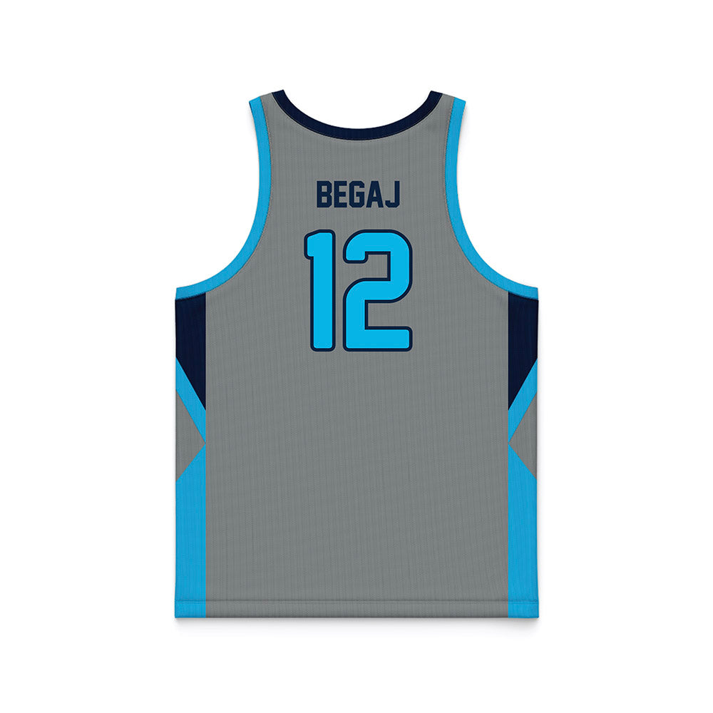 UNF - NCAA Men's Basketball : Arden Begaj - Grey Basketball Jersey-1