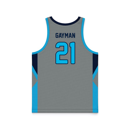 UNF - NCAA Men's Basketball : Dalton Gayman - Grey Basketball Jersey-1