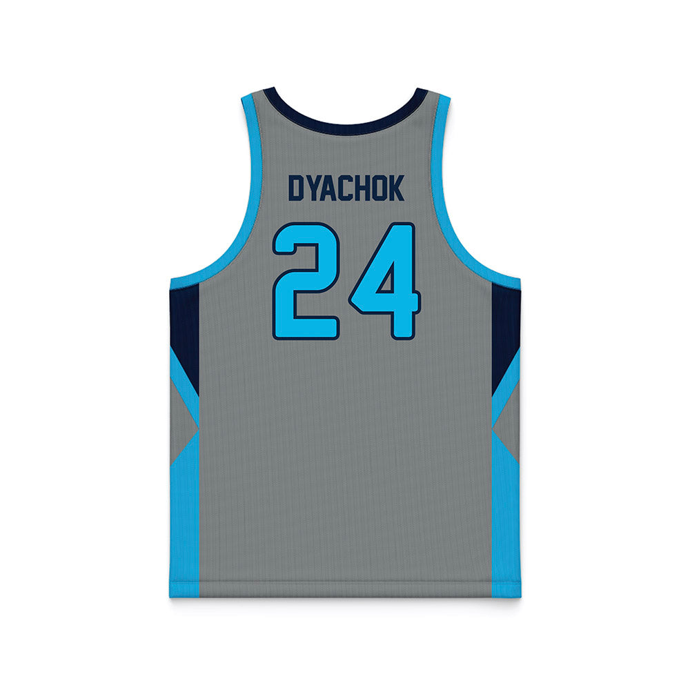 UNF - NCAA Men's Basketball : Nestor Dyachok - Grey Basketball Jersey-1