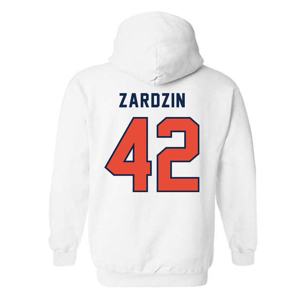 Illinois - NCAA Football : Luke Zardzin - Classsic Shersey Hooded Sweatshirt-1