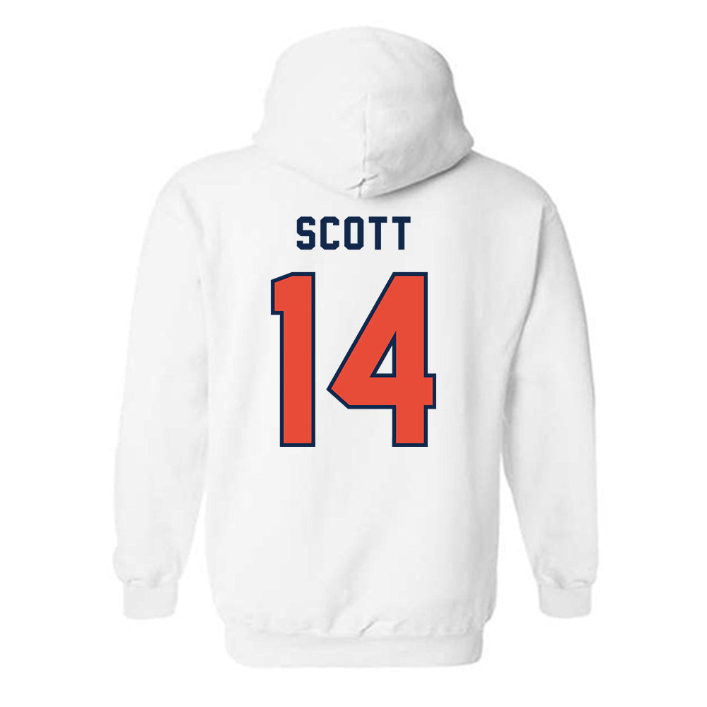 Illinois - NCAA Football : Xavier Scott - Classsic Shersey Hooded Sweatshirt-1