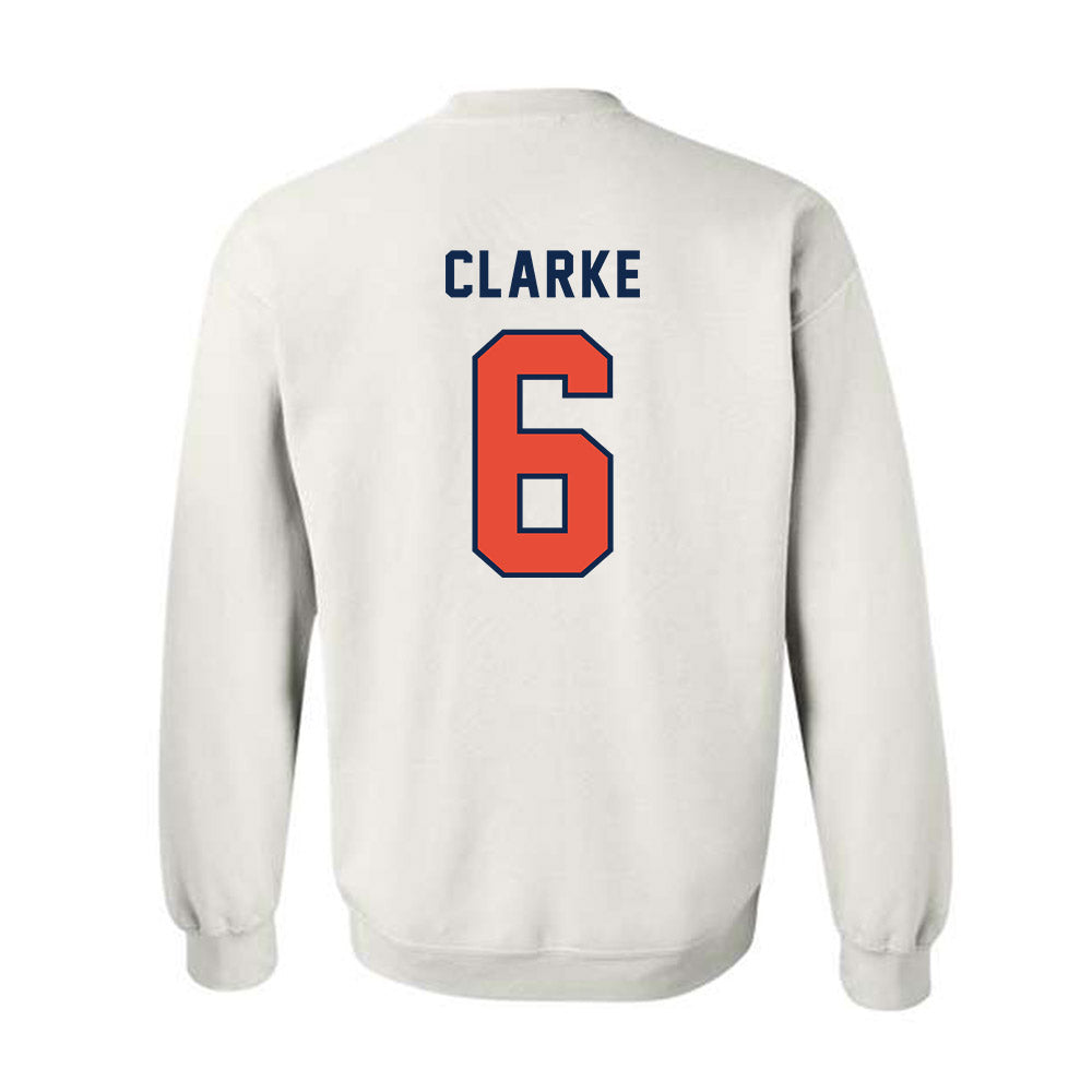 Illinois - NCAA Football : Jaheim Clarke - Classsic Shersey Crewneck Sweatshirt-1