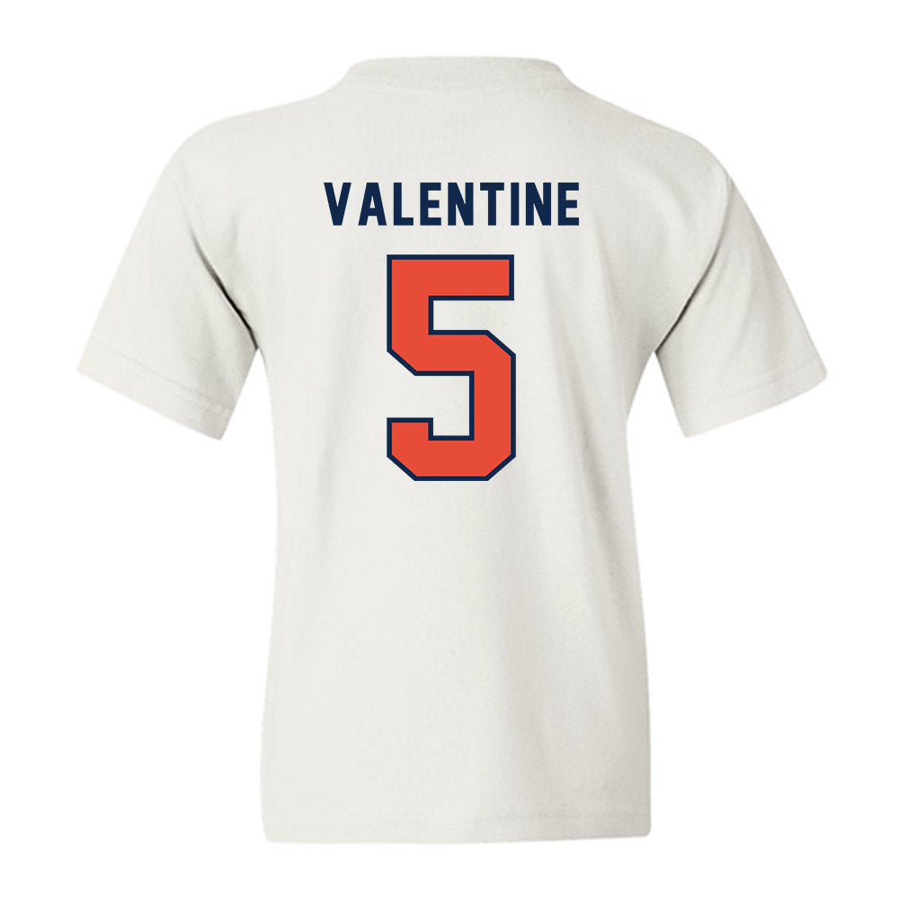 Illinois - NCAA Football : Ca'Lil Valentine - Classsic Shersey Youth T-Shirt-1