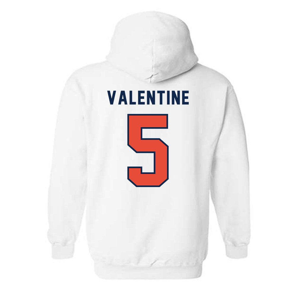 Illinois - NCAA Football : Ca'Lil Valentine - Classsic Shersey Hooded Sweatshirt-1