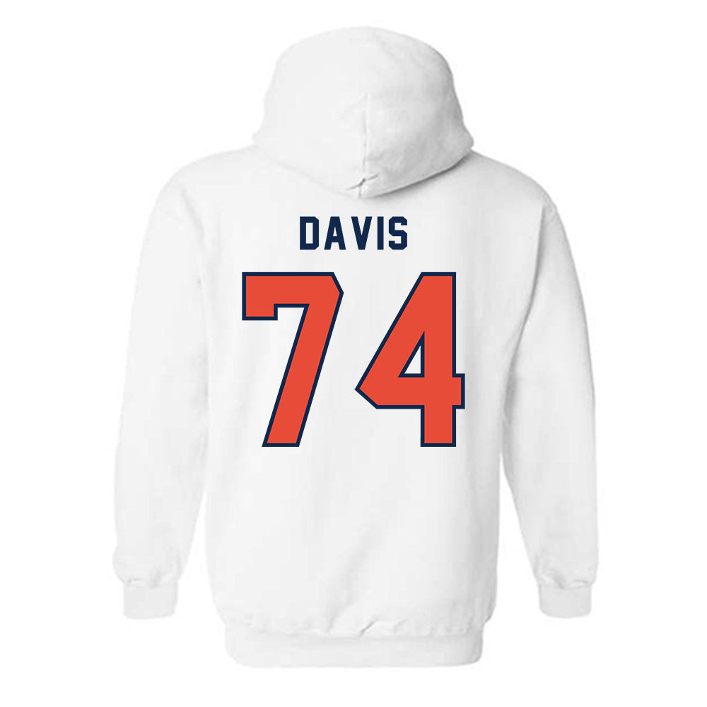 Illinois - NCAA Football : J.C. Davis - Classsic Shersey Hooded Sweatshirt-1