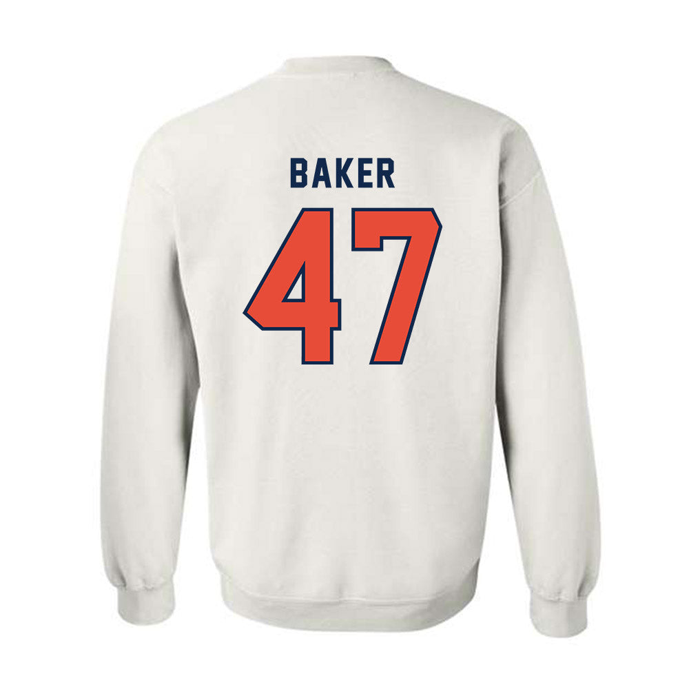Illinois - NCAA Football : Easton Baker - Classsic Shersey Crewneck Sweatshirt-1